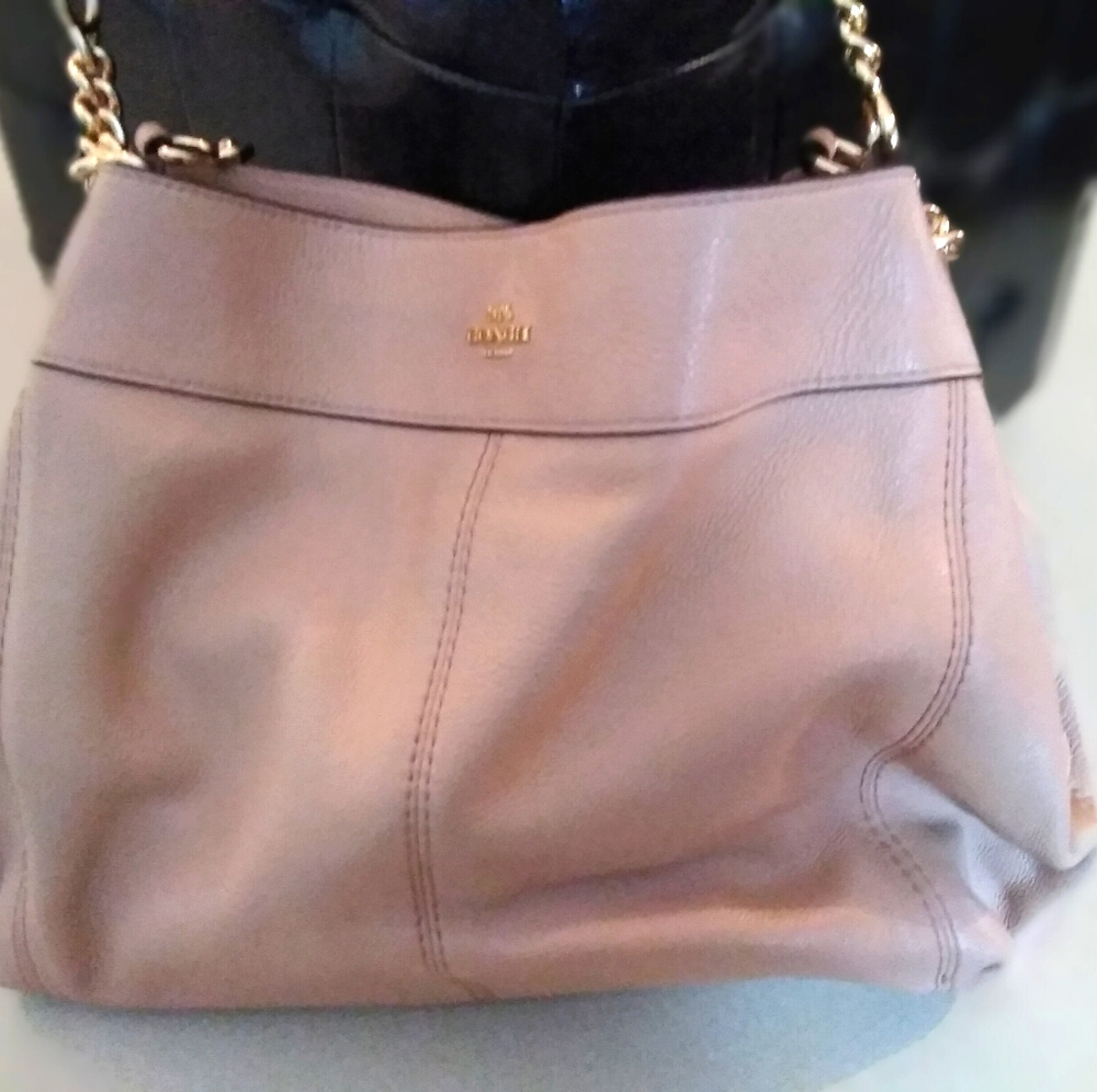 Light pink coach purse